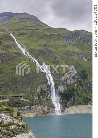 Landscape near Val d'isere and Tignes, Savoy, France Landscape near Val d'isere and Tignes, Savoy, France 120114701