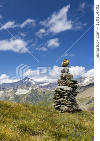 Landscape near Col de l'Iseran, Savoy, France 120114702