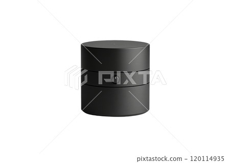 sleek black storage container with minimalist design, perfect for organizing small items. Its modern aesthetic complements any decor 120114935