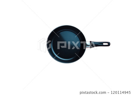 sleek, modern frying pan with non stick surface and ergonomic handle, perfect for cooking various dishes. Ideal for home chefs and culinary enthusiasts 120114945