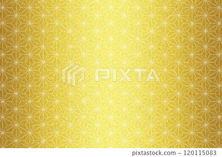 A gold folding screen-like background (antique gold) with a white hemp leaf pattern. Vertical gradation A gold folding screen-like background (antique gold) with a white hemp leaf pattern. Vertical gradation 120115083