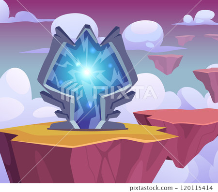 fantasy portal. fairy tale game glowing effects door with scary outdoor landscape fantasy portal. fairy tale game glowing effects door with scary outdoor landscape 120115414