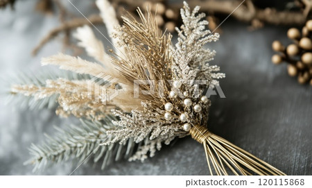 Winter dried floral arrangement 120115868
