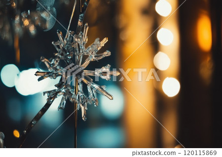 Glowing crystal snowflake ornament 120115869