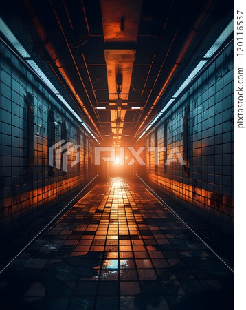 Mystical tunnel with radiant light - futuristic path for visionary concepts and designs Mystical tunnel with radiant light - futuristic path for visionary concepts and designs 120116557