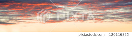 Bright clouds in the evening sky 120116825