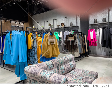 Shop Fashion stylish luxury clothes. Image and stylish services, selection of colors, types. Spring capsule wardrobe 120117241