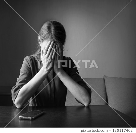 Sad girl praying to God Sad girl praying to God 120117402