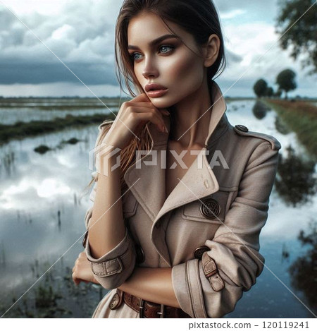 A beautiful woman with skin A beautiful woman with skin 120119241