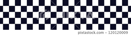 Black and white checkerboard pattern background. Classic checkered race flag car finish line or start line. Flat vector illustration isolated on white background. Black and white checkerboard pattern background. Classic checkered race flag car finish line or start line. Flat vector illustration isolated on white background. 120120009