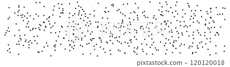 Seamless random dot pattern with small, irregular polka dots. Black and white background with textured. Flat vector illustration isolated 120120018