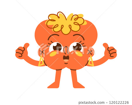 Cute girlish weirdoes character illustration Cute girlish weirdoes character illustration 120122226