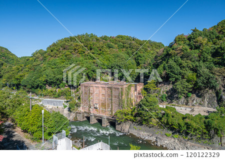 京都府宇治市舊宇治川電力靜川發電廠舊址天瀨水壩遺址 120122329