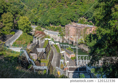 京都府宇治市舊宇治川電力靜川發電廠舊址天瀨水壩遺址 京都府宇治市舊宇治川電力靜川發電廠舊址天瀨水壩遺址 120122336