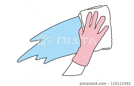 Simple illustration of window cleaner 120122982