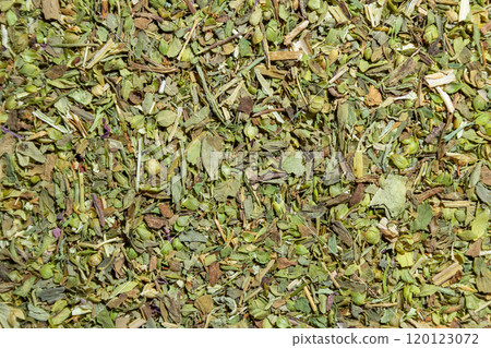 Dry Aromatic Herbs and Flavorful Spices Mix 120123072