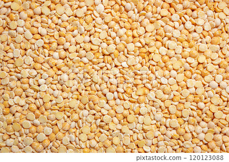 Uncooked Polished Split Peas Background Uncooked Polished Split Peas Background 120123088