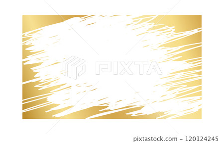 Golden rectangle scratchcard surface with scraped texture. Gold raffle, sale coupon or promo code card template. Vector illustration Golden rectangle scratchcard surface with scraped texture. Gold raffle, sale coupon or promo code card template. Vector illustration 120124245