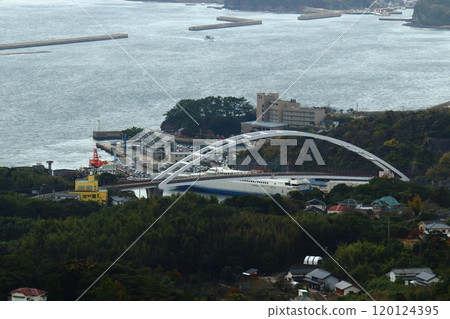 Gonoura Port and Gonoura Bridge on Iki Island Gonoura Port and Gonoura Bridge on Iki Island 120124395