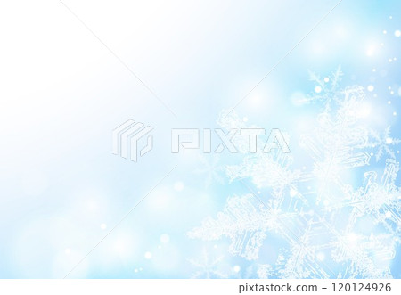 Snow pattern blue glitter 120124926