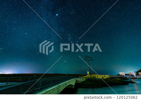 岩手三陸 一棵松樹的神奇星景 120125062