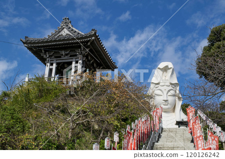 Kamakura City, Butsukaizan, Ofuna Kannon Temple, Great Kannon Statue Kamakura City, Butsukaizan, Ofuna Kannon Temple, Great Kannon Statue 120126242