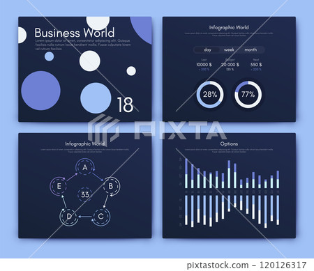 Vector graphics infographics with mobile phone. Template for creating mobile applications, workflow layout, diagram, banner, web design, business reports 120126317