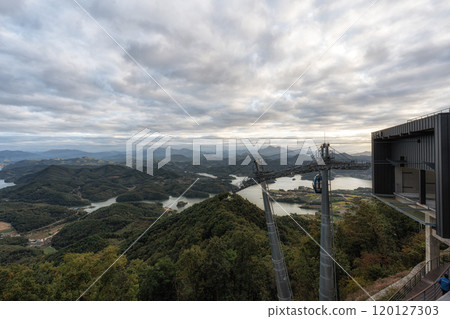 Cheongpyeong Lake Cable Car View Cheongpyeong Lake Cable Car View 120127303