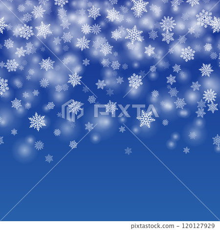 Falling snowflakes background Falling snowflakes background 120127929