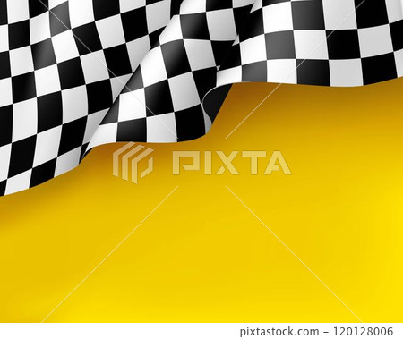 Symbol racing canvas realistic yellow background 120128006