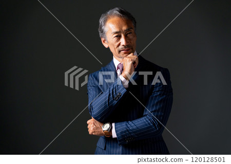 Business Senior Male Cool Thinking 120128501