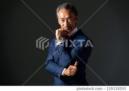 Business Senior Male Cool Thinking 120128503