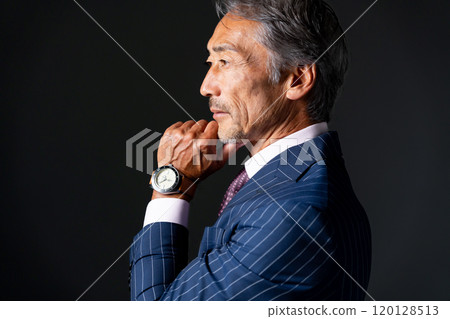 Business Senior Male Cool Thinking 120128513