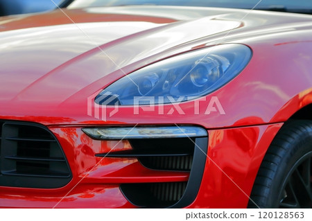 Red sports car Red sports car 120128563
