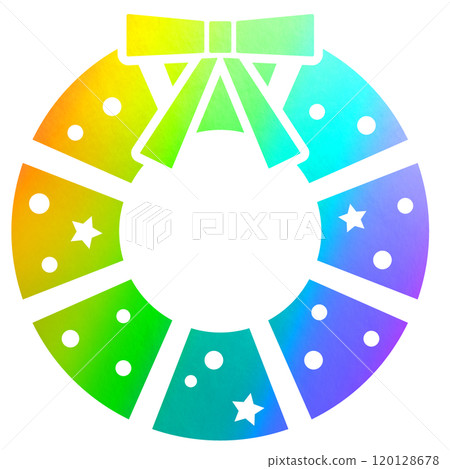 聖誕花圈_全像燙金 120128678
