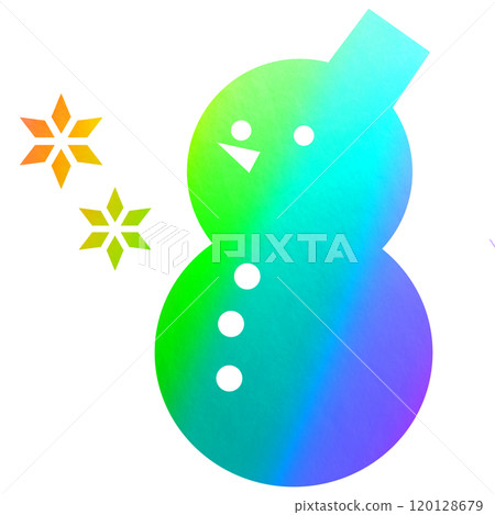 雪人_全息燙金 120128679
