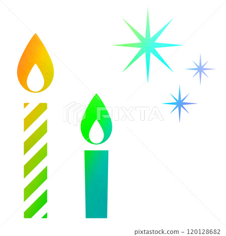 蠟燭_全息圖燙金 120128682