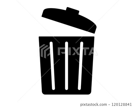 Trash can icon (silhouette) Trash can icon (silhouette) 120128841