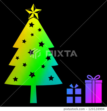 Christmas tree holographic foil stamping 120128994