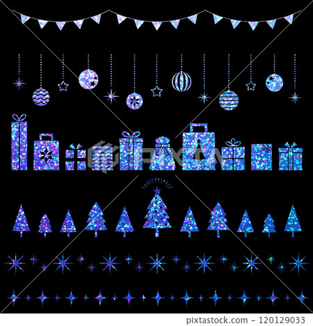 聖誕裝飾_lame flash_blue 120129033