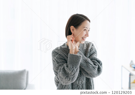 中年婦女做好準備 120129203