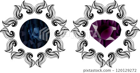 黑色寶石和部落標記 黑色寶石和部落標記 120129272