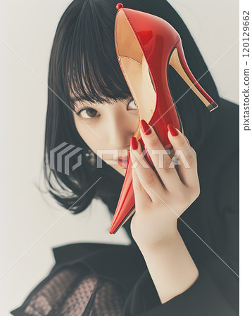 Fashion photography of Asian women in high heels 120129662