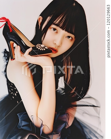 Fashion photography of Asian women in high heels 120129663