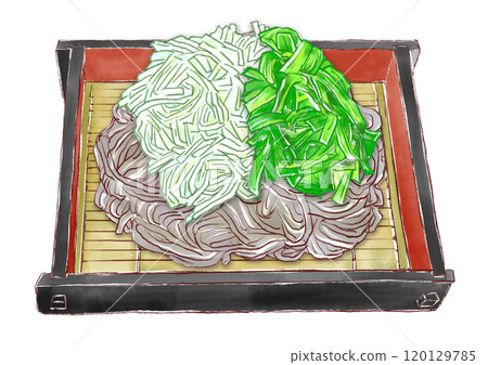 韭菜蘿蔔蕎麥麵 韭菜蘿蔔蕎麥麵 120129785