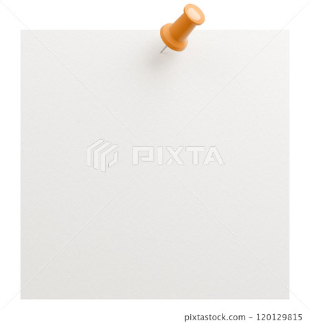 3D background material_thumbtack_paper_white 3D background material_thumbtack_paper_white 120129815