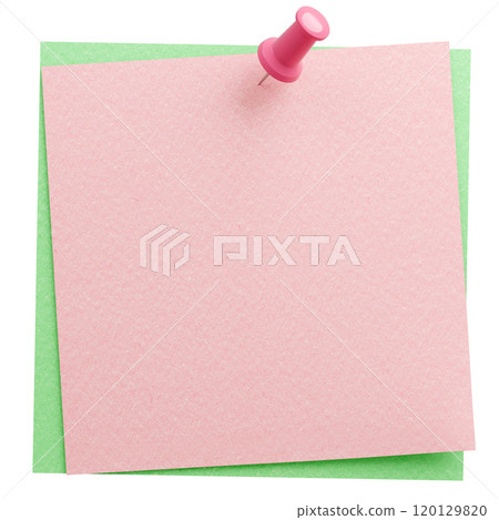 3D background material_thumbtack_paper_pink 120129820