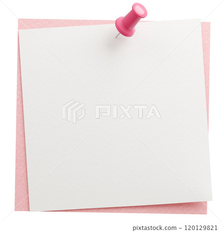 3D background material_thumbtack_paper_pink 120129821