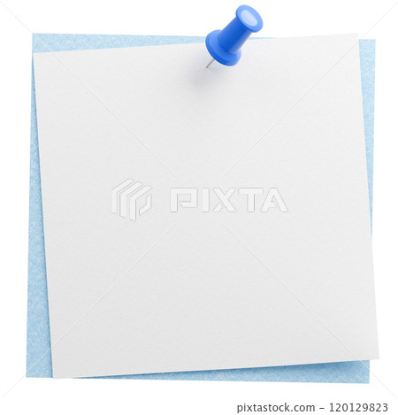 3D background material_thumbtack_paper_light blue 120129823