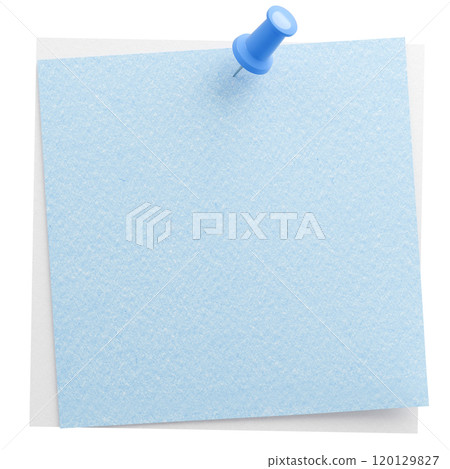 3D background material_thumbtack_paper_light blue 120129827
